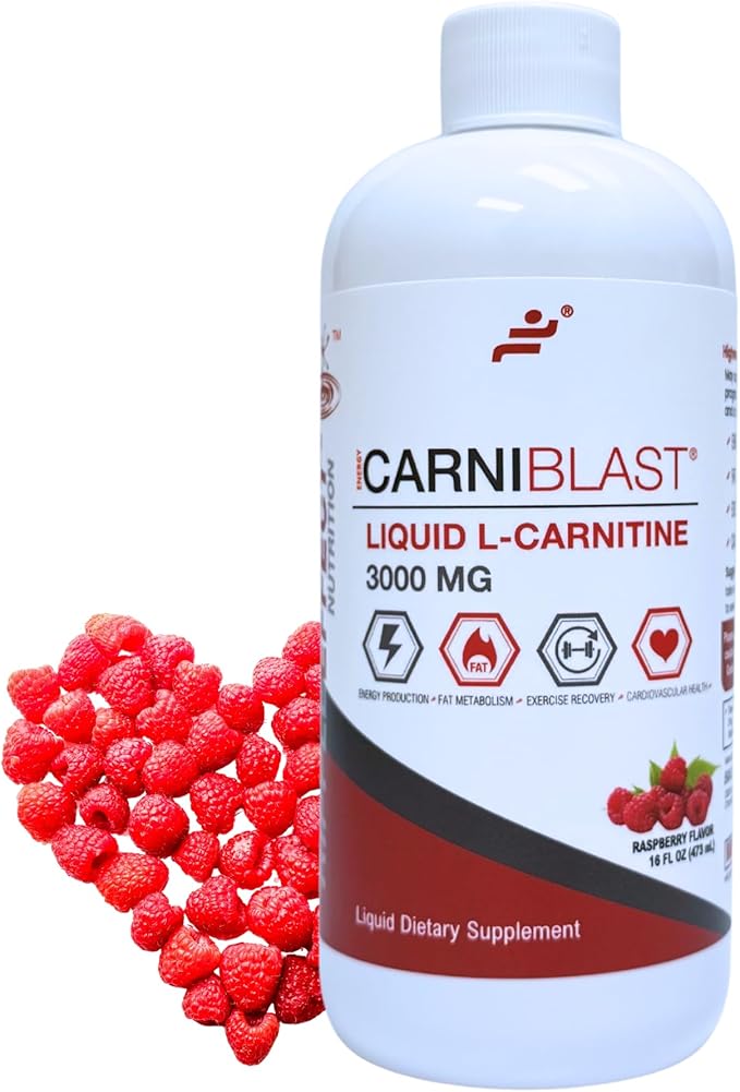 Bricker Labs CARNIBLAST Liquid L-Carnitine 3000mg, Premium L Carnitine Carnipure by GiveyourTimemoreLife