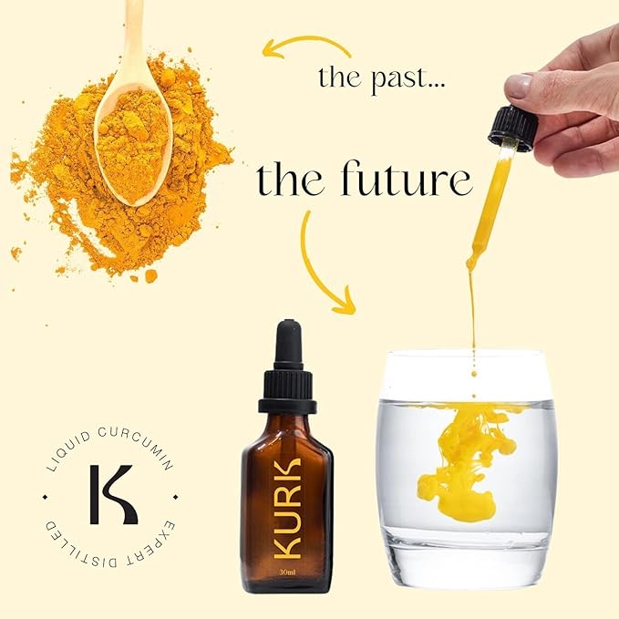 Kurk Essential Liquid Turmeric Curcumin Supplement, Organic Turmeric Drops - Image 5
