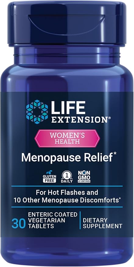 Life Extension Menopause Relief – Siberian Rhubarb, Menopause Supplement by LifeExtension