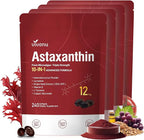 10 in 1 Astaxanthin Supplements 12mg, 16 Month Supply, Astaxantina Antioxidant by SupplementsGummiesandTea
