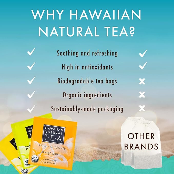 Hawaiian Natural Organic Tropical Fruit Tea Sampler - Image 5