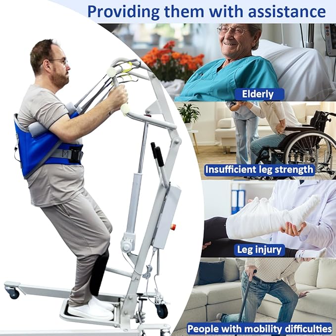 Sit to Stand Lift Patient Aid Padded Sling and Stand Assist - Image 7
