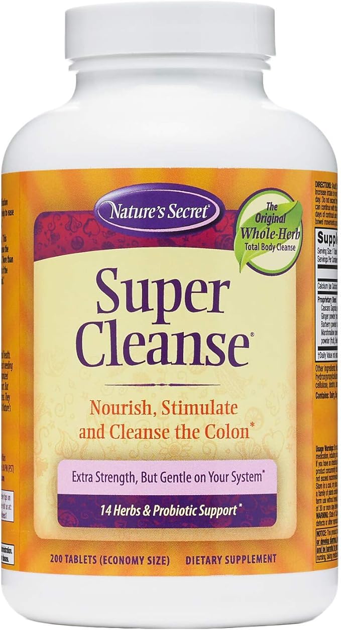 Nature's Secret Super Cleanse Tabs, 200 ct by NaturesSecret