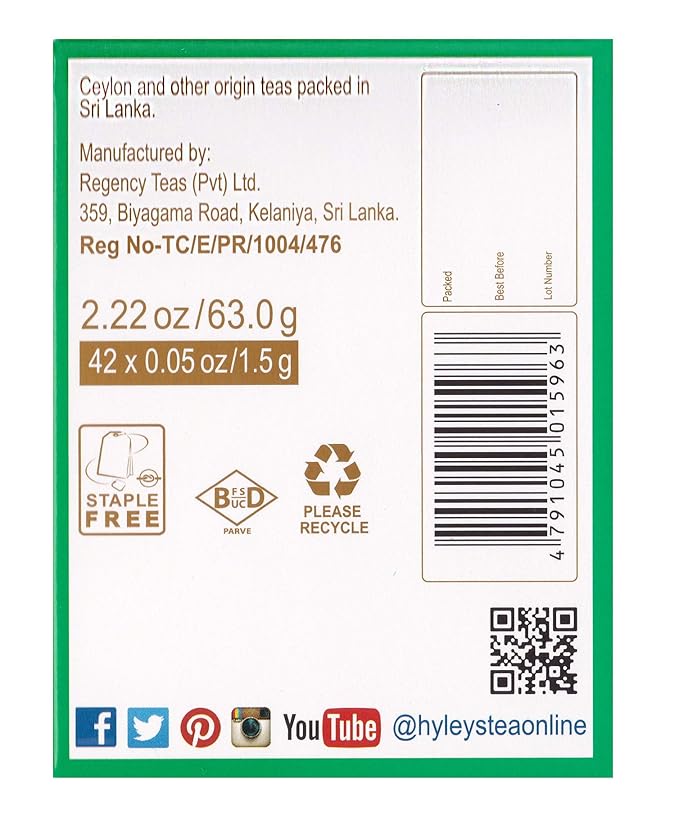 Hyleys Detox Tea 14 Day Cleanse Kit – 42 Tea Bags – Herbal Supplement - Image 9