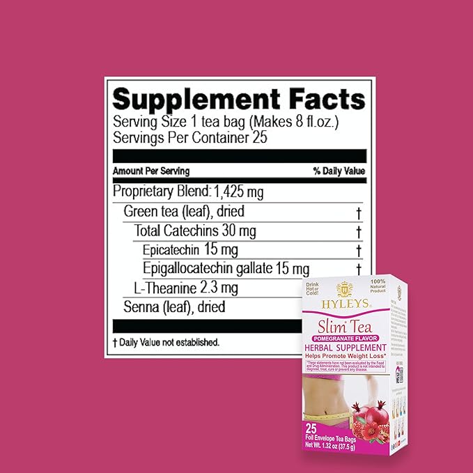 Hyleys Slim Tea Pomegranate Flavor - Image 12