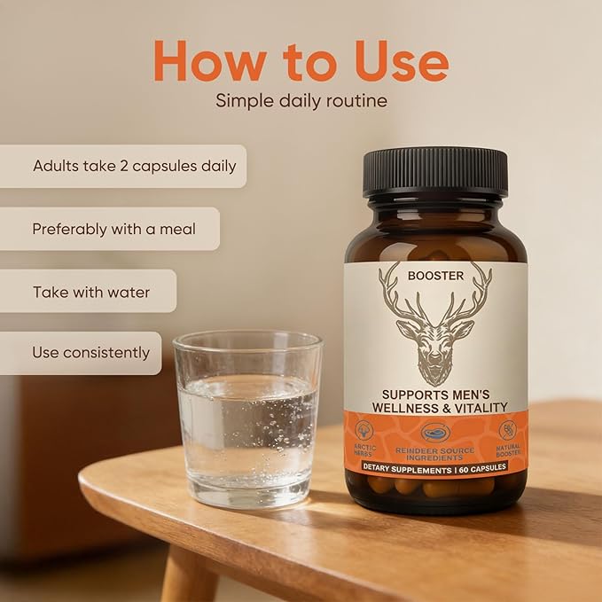 Men’s Vitality Supplement – Arctic Herbal & Reindeer Nutrient Blend – Daily - Image 6