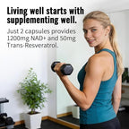 NAD+ Supplement with Resveratrol 1200mg – Nicotinamide Adenine Dinucleotide & - Image 4