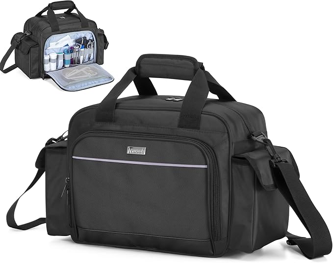 Trunab Home Health Nurse Bag Empty, Portable Medical Supplies Shoulder Bag by Trunab