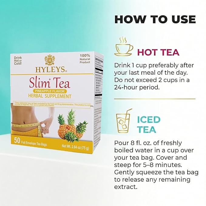 Hyleys Slim Tea Weight Loss Herbal Supplement - Image 4