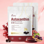 10 in 1 Astaxanthin Supplements 24mg, 8 Month Supply, Astaxantina Antioxidant by SupplementsGummiesandTea