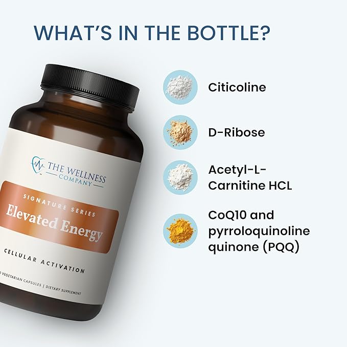 The Wellness Company Elevated Energy | 120 Capsules | Natural Energy Booster - Image 4