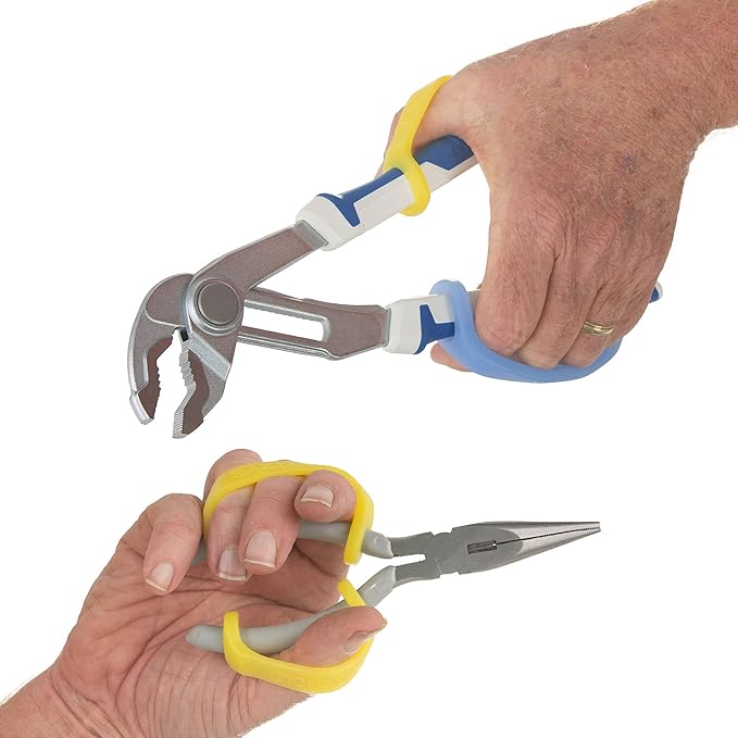 EazyHold Yellow Silicone Easy Grip Device, Universal Cuff - Image 3