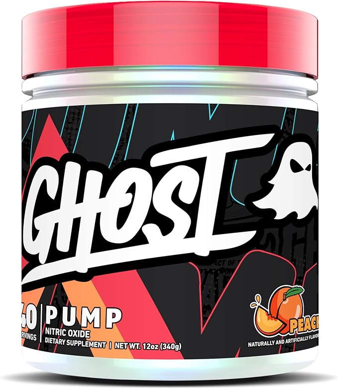 GHOST Pump Nitric Oxide Powder, Peach by GHOST