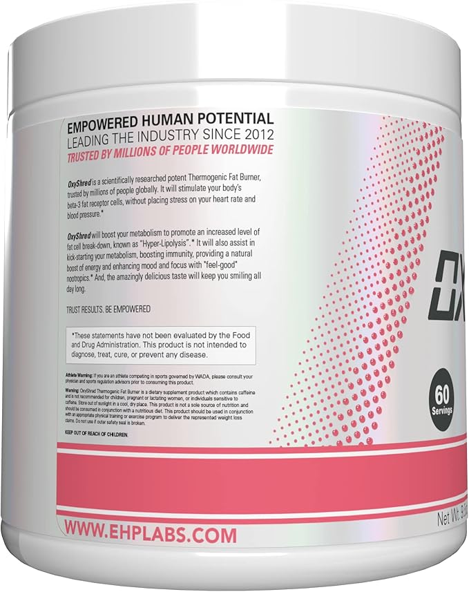 EHP Labs OxyShred Pre Workout Powder & Shredding Supplement - Image 2
