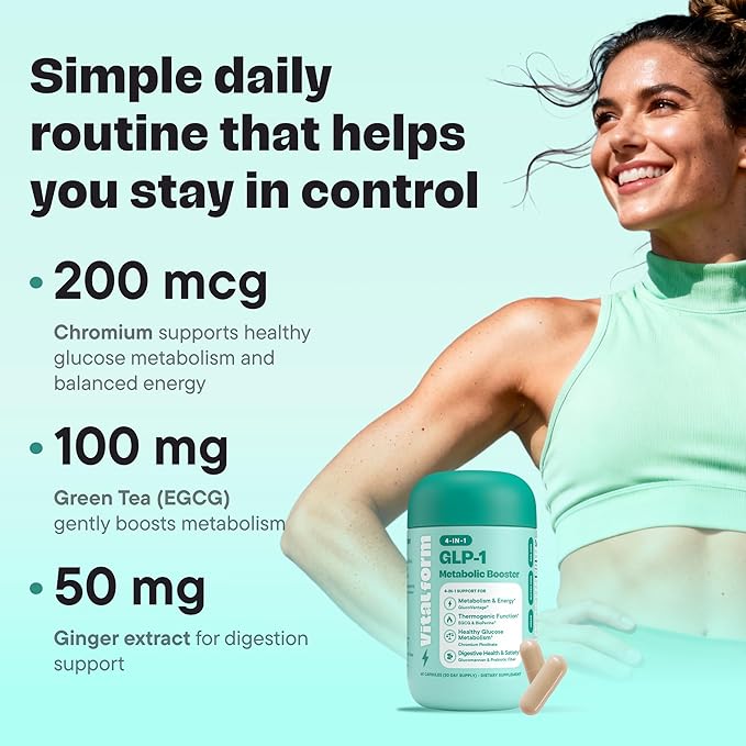GLP-1 Metabolic Support Supplement – 4-in-1 Formula - Image 7