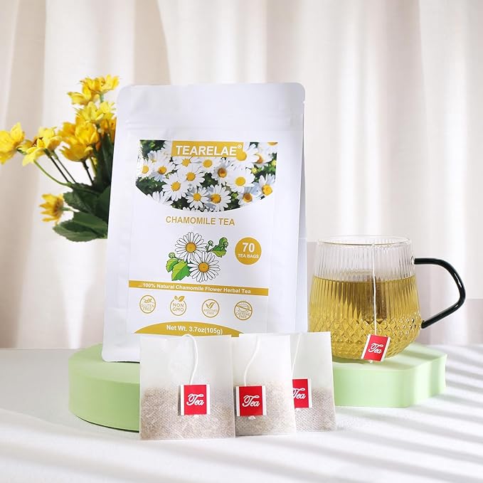 TEARELAE - Chamomile Tea - 70 Count - Premium Chamomile Flower Tea Bags - - Image 3