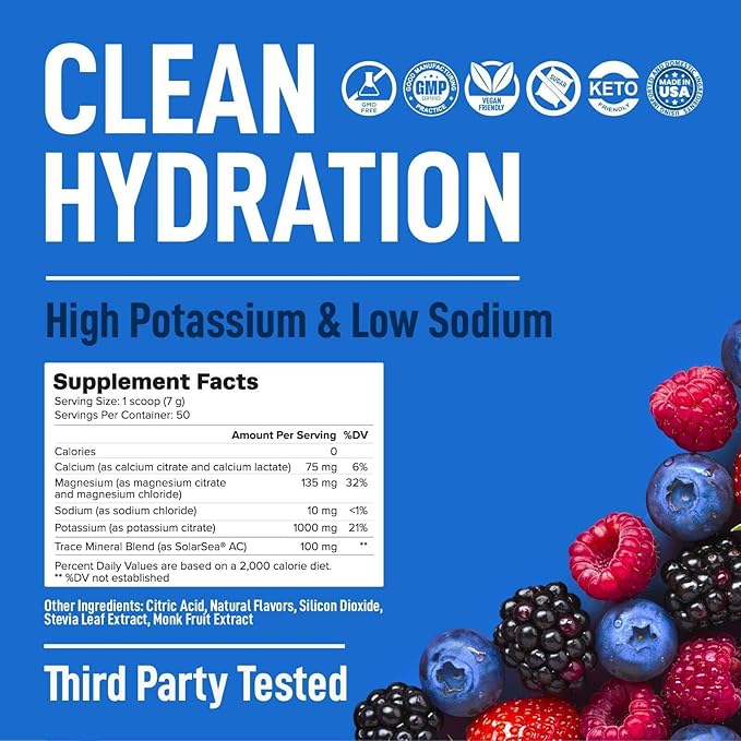 Keppi Mixed Berry Electrolytes Powder 50 Servings – Sugar Free Electrolytes - Image 3