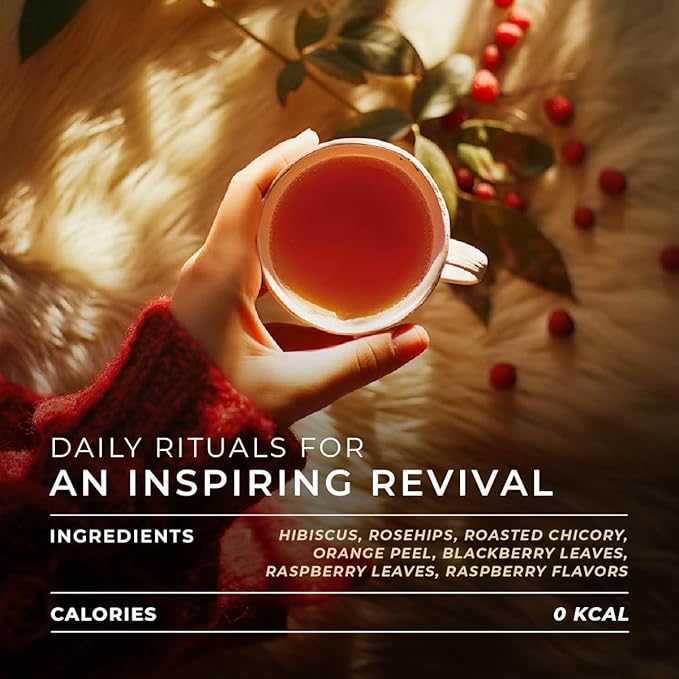 Gya Tea Co Raspberry Herbal Tea Pod- Decaf Wellness Tea - Image 4