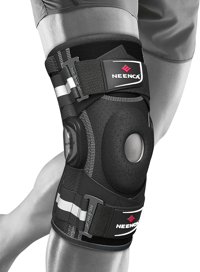 NEENCA Professional Knee Brace for Knee Pain, Hinged Knee Support by NEENCA