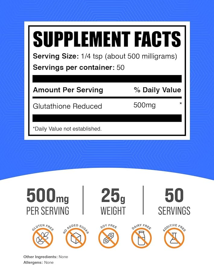 BulkSupplements.com Glutathione Reduced Powder - Image 2