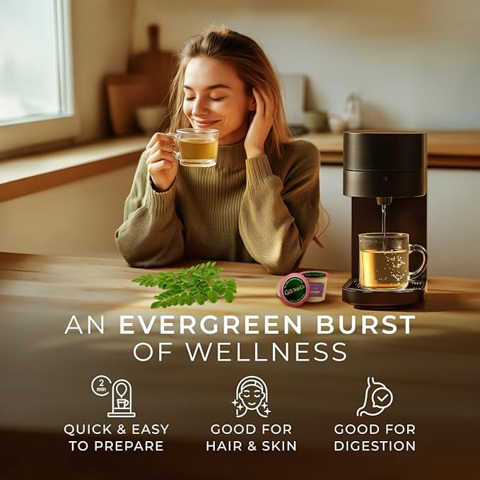 Gya Tea Co Moringa Herbal Tea Pod- Decaf Wellness Tea - Image 4