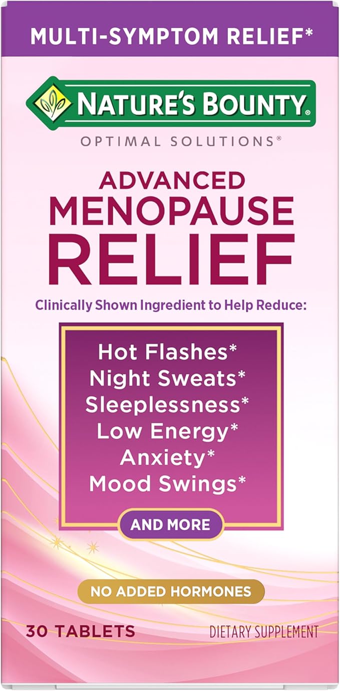 Nature’s Bounty Optimal Solutions Advanced Menopause Relief, Menopause by NaturesBounty