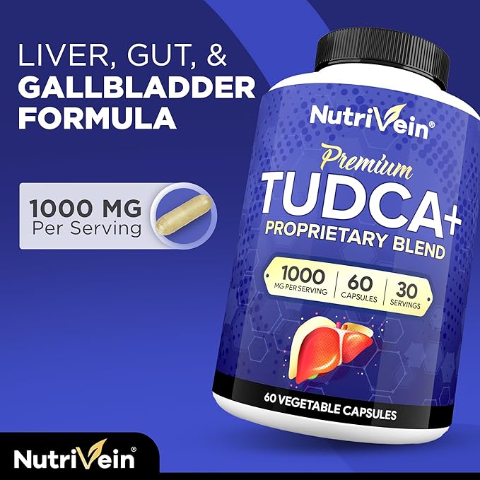 Nutrivein Premium TUDCA+ Liver Support Supplement 1000mg - Image 3