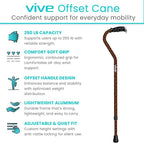 Vive Walking Cane for Women, Elderly - Image 2