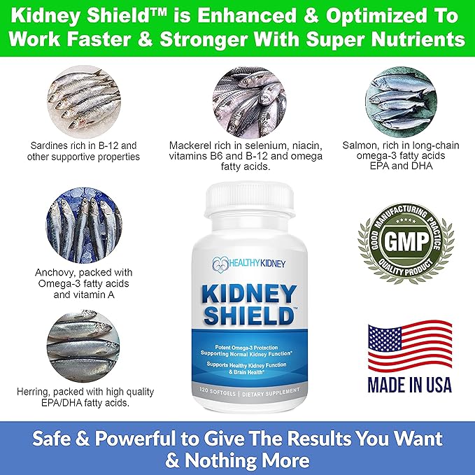 Kidney Shield Omega 3 Fish Oil Supplements - Image 4