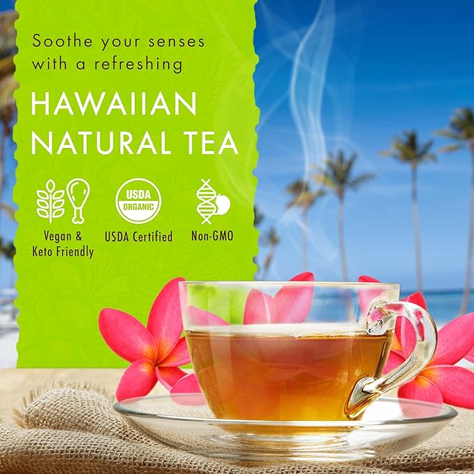 Hawaiian Natural Tea Passion Fruit Orange Flavored Organic Tea - Image 2