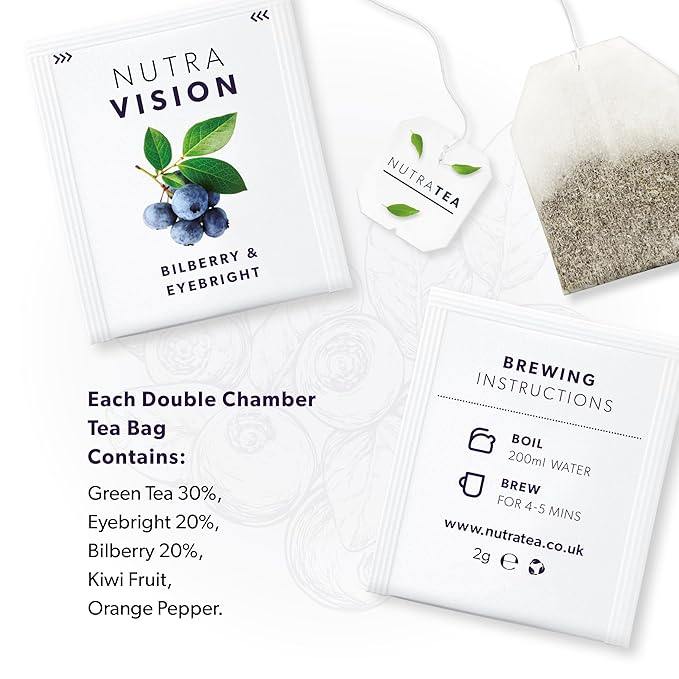 NUTRAVISION - Eye Health Tea – Includes Bilberry & Eyebright - - Image 4