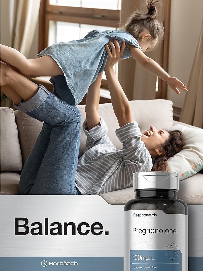 Horbäach Pregnenolone Supplement 100mg | 180 Capsules | Non-GMO and Gluten Free - Image 6