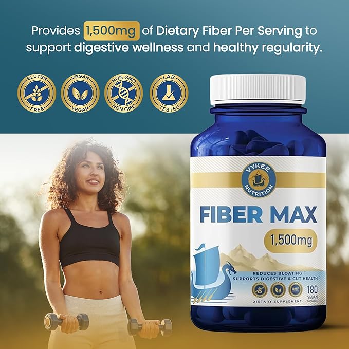 Vykee Nutrition Advanced Fiber Complex – Psyllium Husk, Aloe Vera, Chia & Flax - Image 4