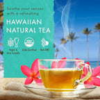 Hawaiian Natural Tea Organic Mamaki Jasmine Green Tea Blend - Image 2