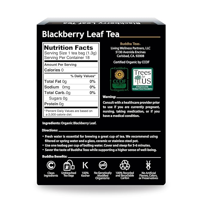 Buddha Teas Organic Blackberry Leaf Tea - Image 2