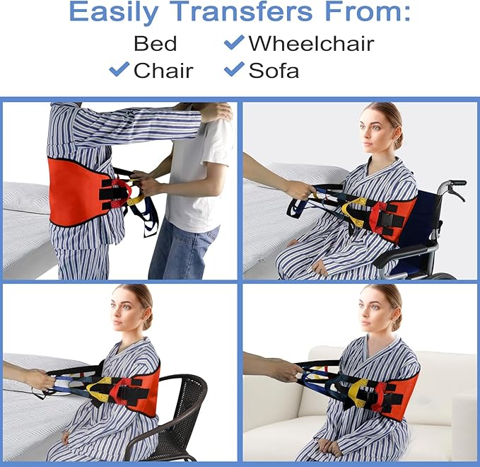 Transfer Sling Transfer Belt for Seniors, Widened Back Curve Design Transfer - Image 4