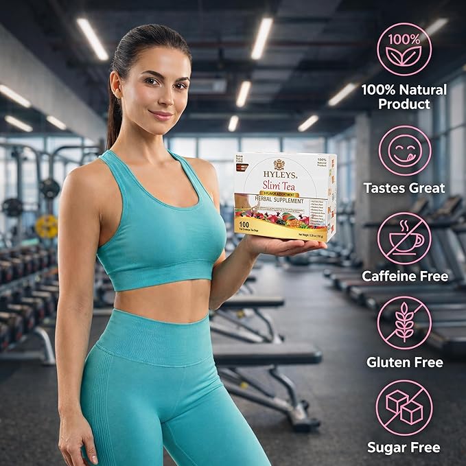 HYLEYS Slim Tea 9 Flavor Assortment 100 Ct - Image 12