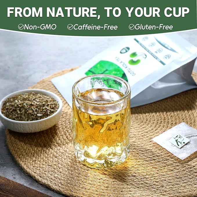 TEARELAE - Gotu Kola Tea Bags - 40 Count - 100% Pure Cut & Sifted Centella - Image 4