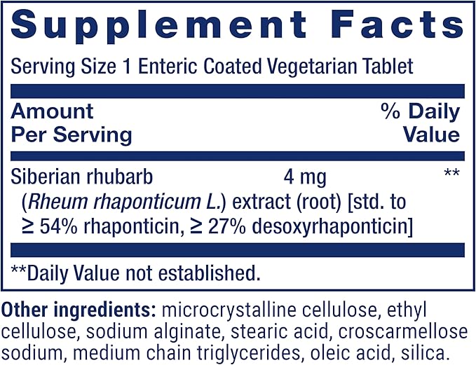 Life Extension Menopause Relief – Siberian Rhubarb, Menopause Supplement - Image 3