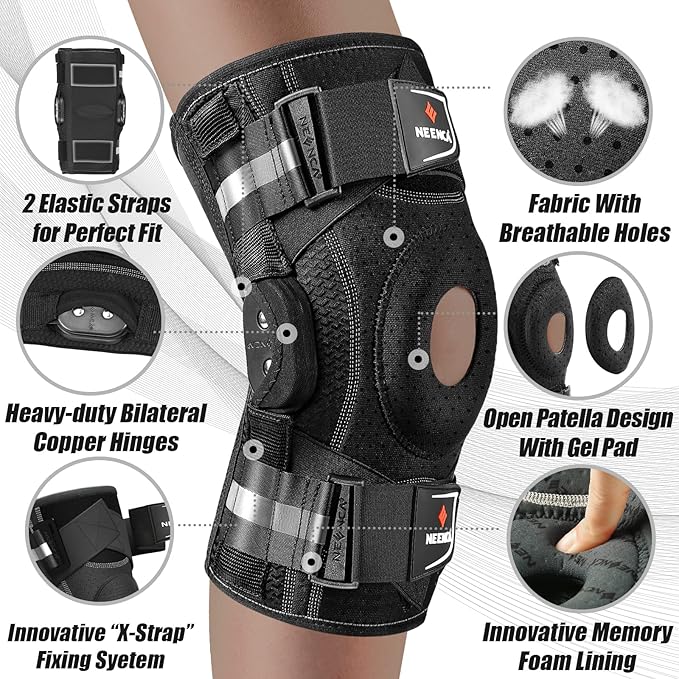 NEENCA Professional Knee Brace for Knee Pain, Hinged Knee Support - Image 4