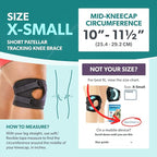BraceAbility Patella Tracking Short Knee Brace - Image 2