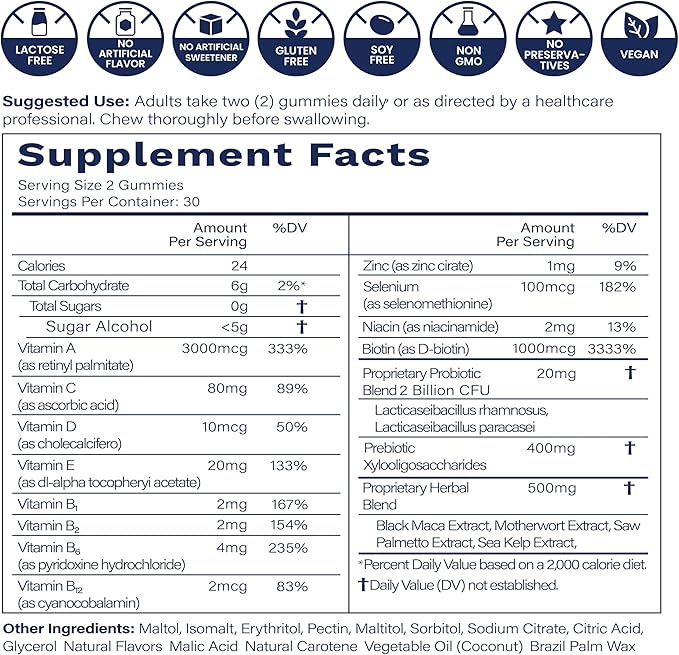 Peach8 BBL Booty Gummies for Women’s Curves MAX Formula PLUS 2 Billion CFU - Image 5