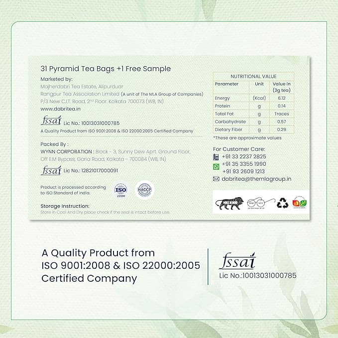 Dabri Daily Belly Wellness Tea Bags 32pcs | Great - Image 2