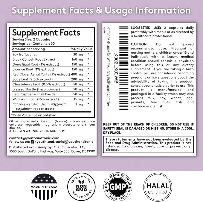 Youth & Tonic Her Hormone Balance – Menopause Supplement - Image 6