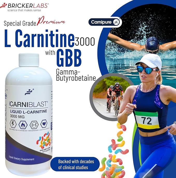 Bricker Labs CARNIBLAST Liquid L-Carnitine 3000mg - Image 2