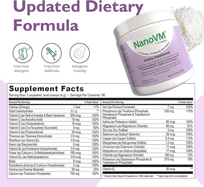 1-3 Years, Allergen-Free Multivitamin - Image 2