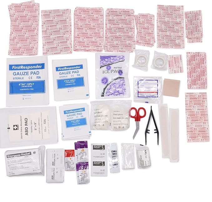 DMI 298-Piece Complete Emergency First Aid Kit, Treats Pain, Scrapes & Burns - Image 3