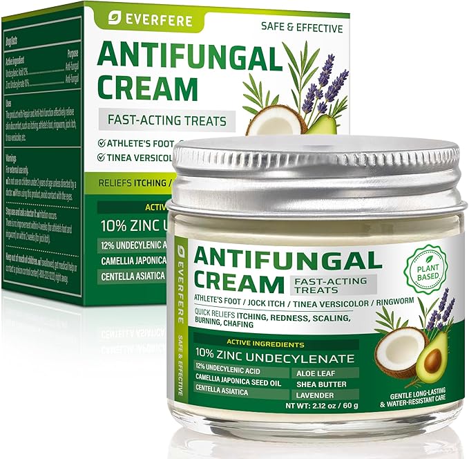 Antifungal Cream for Athletes Foot Treatment: Relief from Jock Itch Ringworm & by Unknown