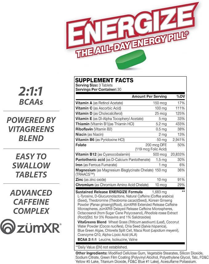 iSatori Energize Immunity Caffeine Pills - Image 2