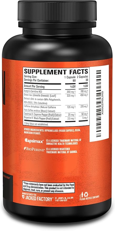 Jacked Factory Burn-XT Clinically Studied Fat Burner & Weight Loss Supplement - Image 8